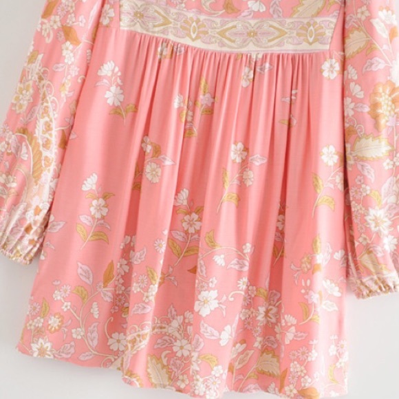 HP🏆🎉Hendrix Gypsy Bohemian Floral Tassel Top - Picture 4 of 7